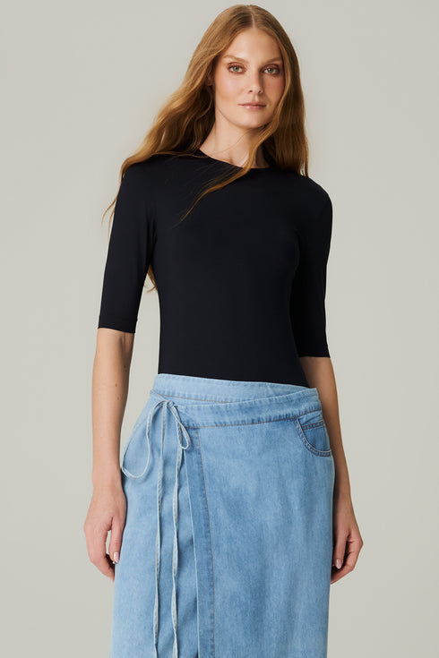T-SHIRT LISA FLUIDO PRETO